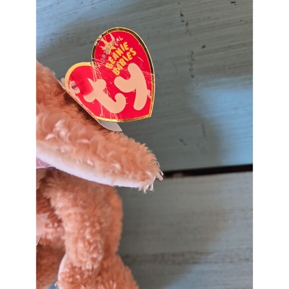 TY Beanie Babies Sunbonnet The Rabbit  7" Plush Toy Stuffed Animal Bunny Hat Tag - Picture 4 of 8